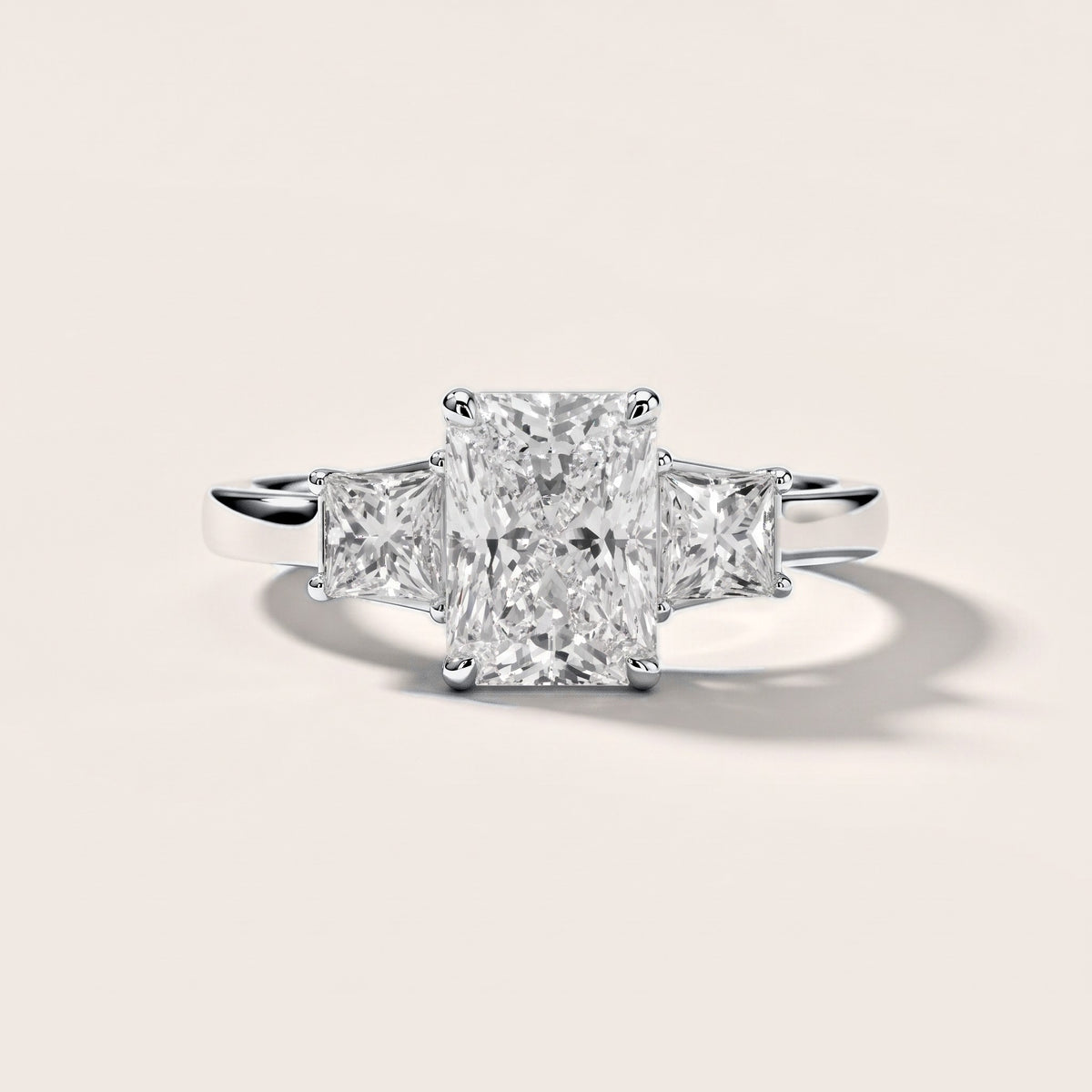 Aria Three-Stone Basket Radiant Diamond Engagement Ring in Platinum [studio-metal-r8-20261024]
