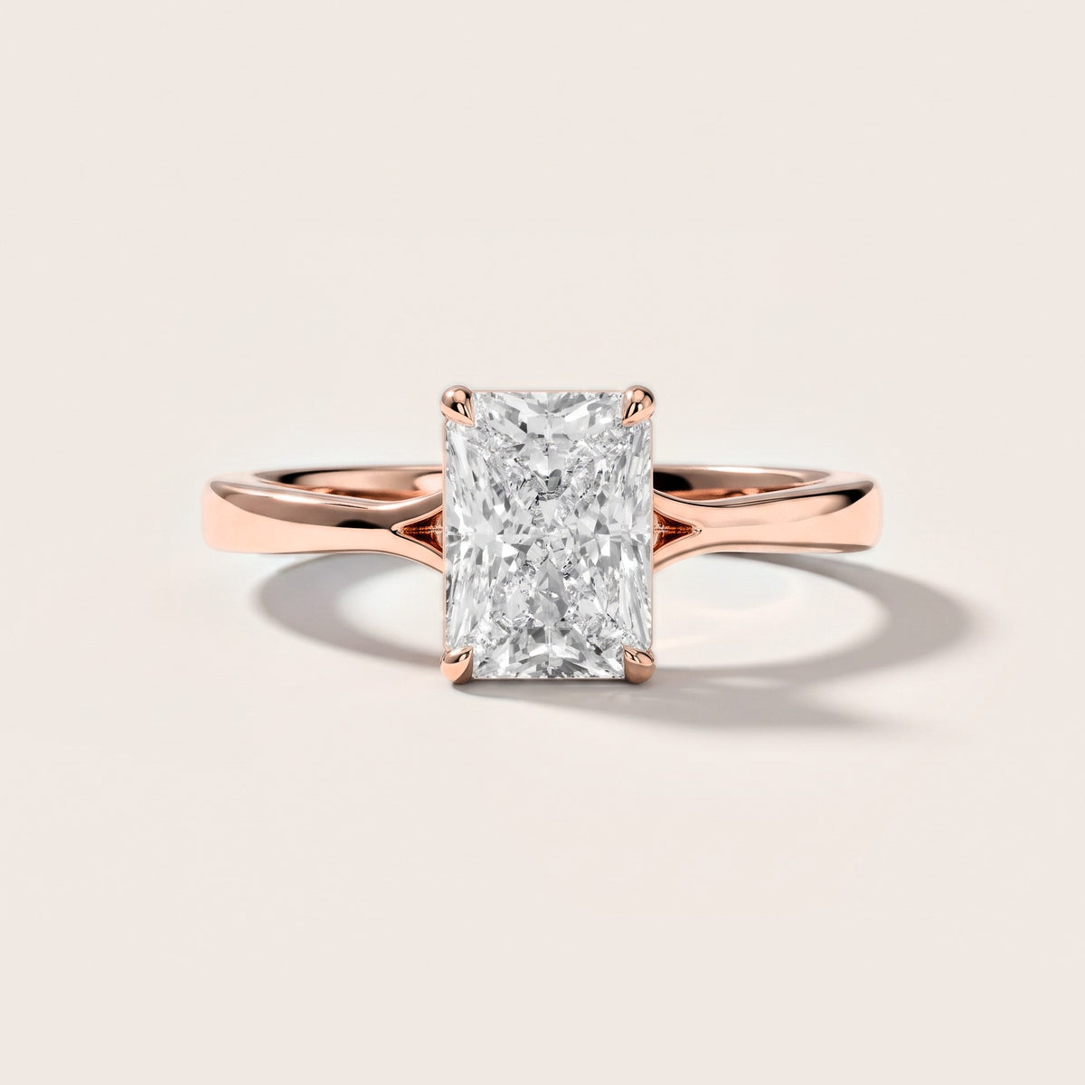 Evangeline Trellis Solitaire Radiant Diamond Engagement Ring in Rose Gold [studio-metal-r8-20261024]