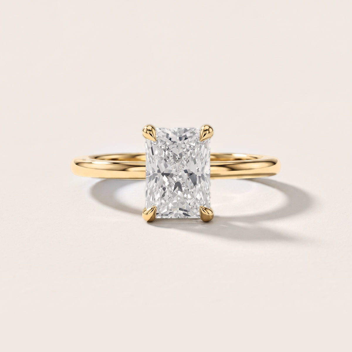 Nella Petite Solitaire Radiant Diamond Engagement Ring in Yellow Gold [studio-metal-r8-20261024]
