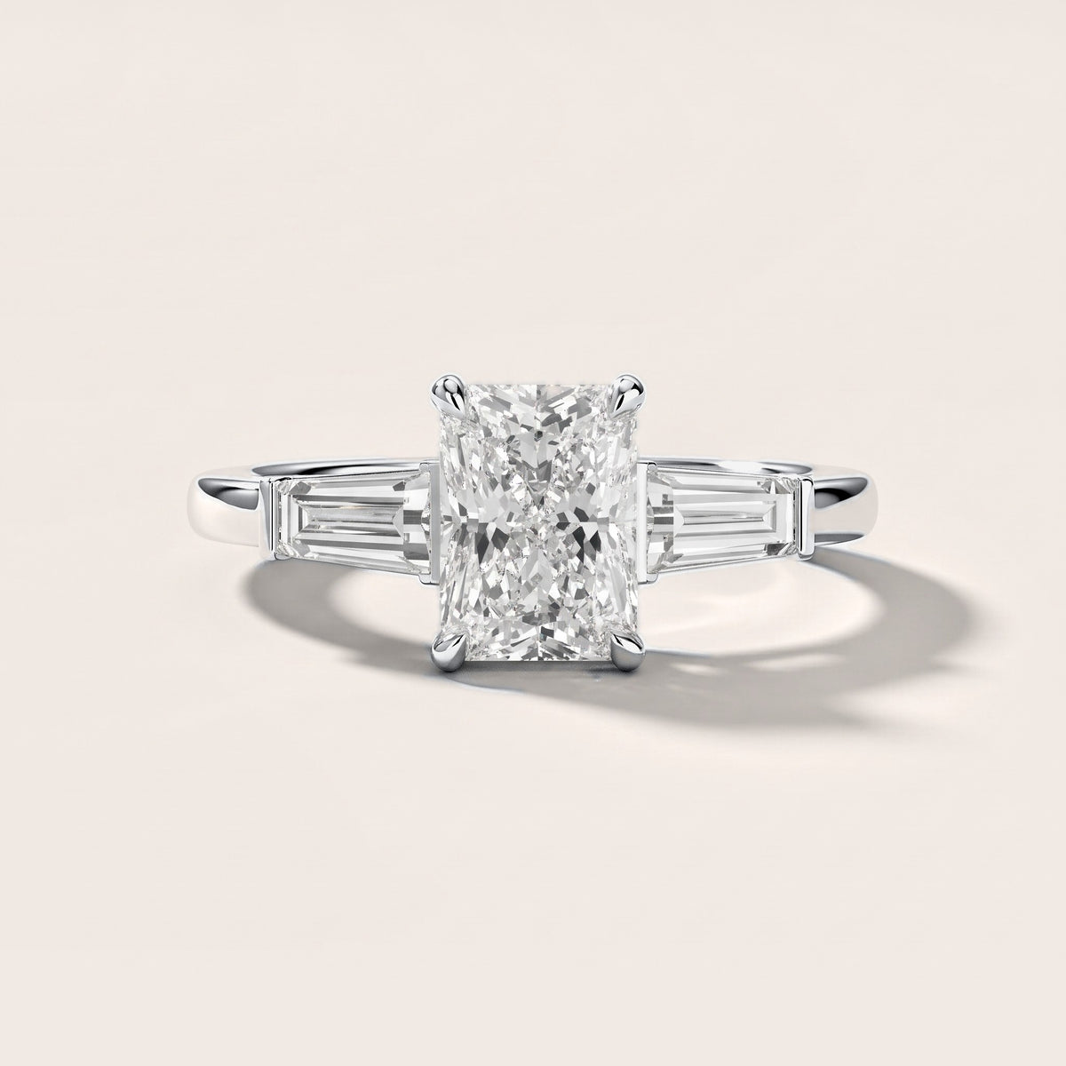 Eloise Tapered Baguette Radiant Diamond Engagement Ring in White Gold [studio-metal-r8-20261024]