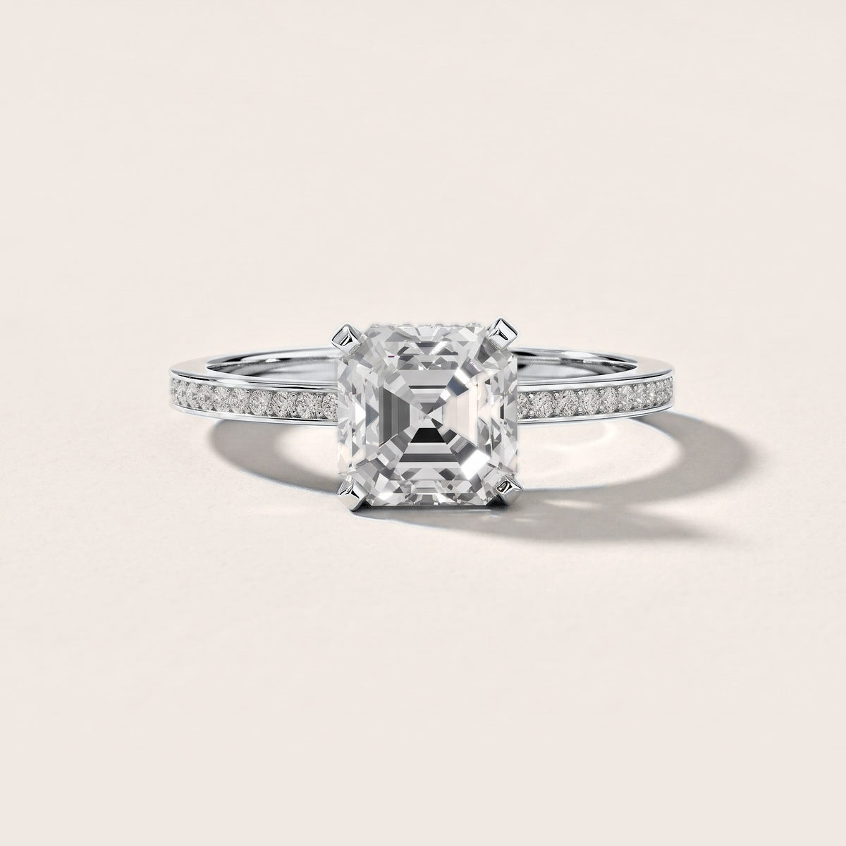 Naia Hidden Halo Asscher Diamond Engagement Ring in Platinum [studio-metal-20261024]