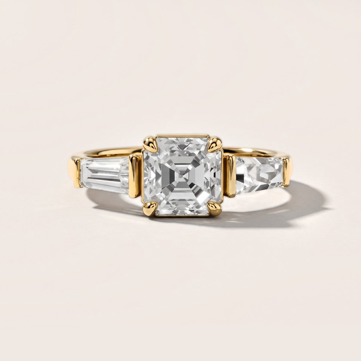Layla Tapered Baguette Asscher Diamond Engagement Ring in Yellow Gold [studio-metal-20261024]