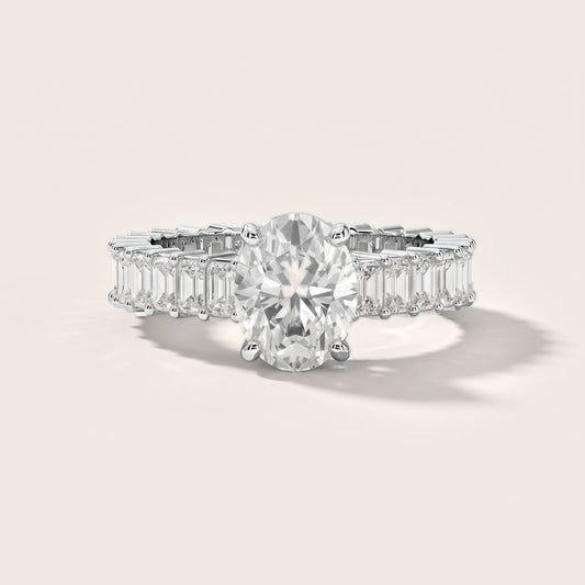 Mallory Shared Prong Oval Diamond Engagement Ring in White Gold [studio-metal-20261024]