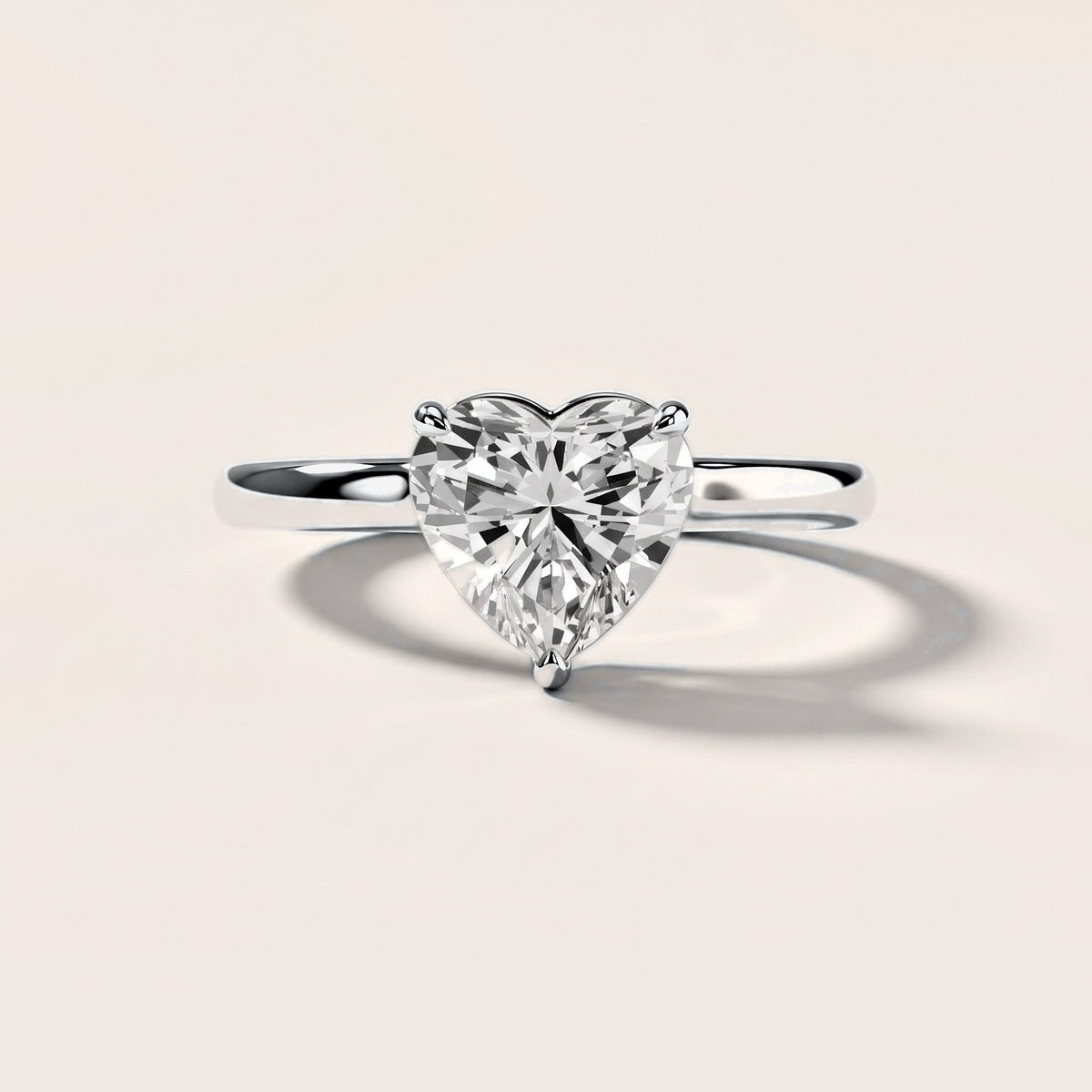 Sadie Cathedral Solitaire Heart Diamond Engagement Ring in Platinum [studio-metal-20261024]
