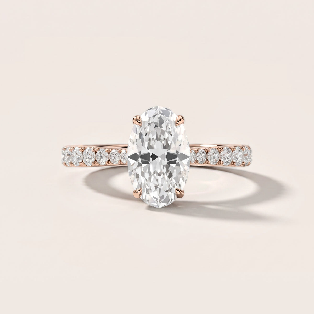 Gia Hidden Halo Pavé Oval Diamond Engagement Ring in Rose Gold [studio-metal-20261024]