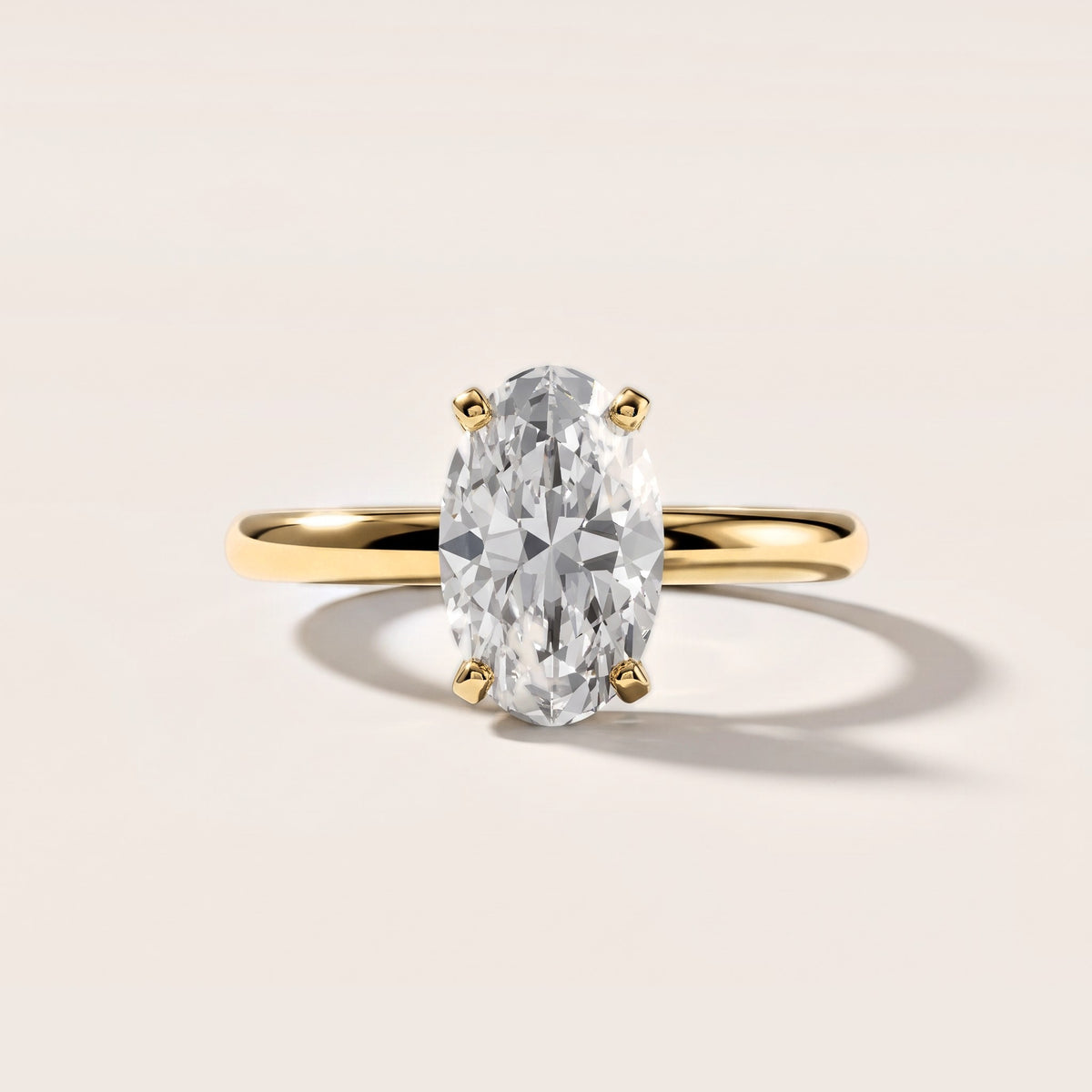 Elena Solitaire Oval Diamond Engagement Ring in Yellow Gold [studio-metal-20261024]