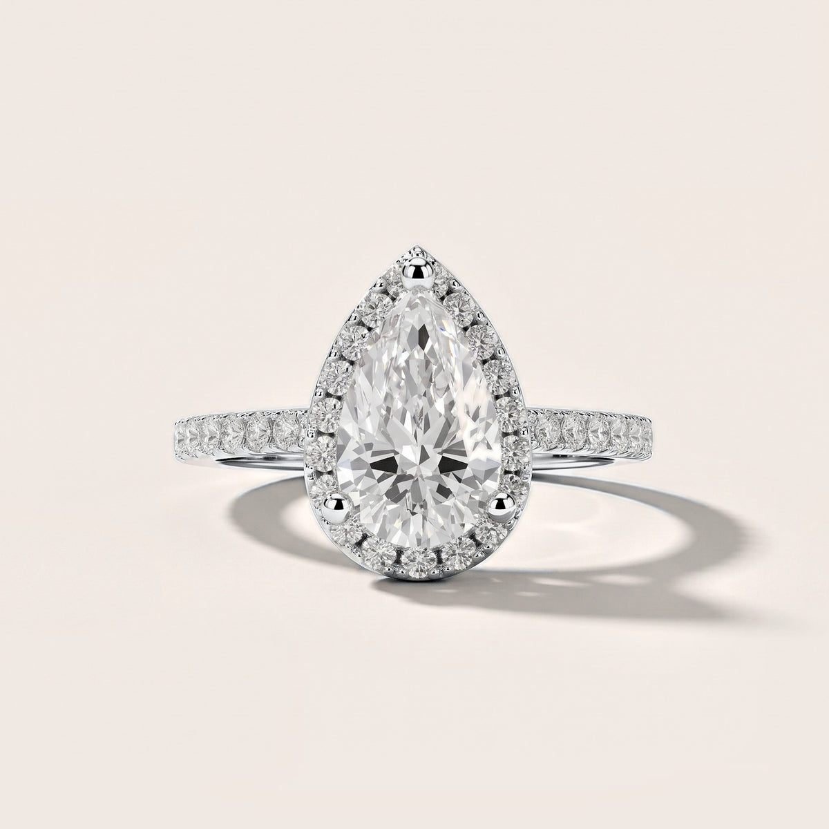 Sophie Halo Pavé Pear Diamond Engagement Ring in Platinum [studio-metal-20261024]