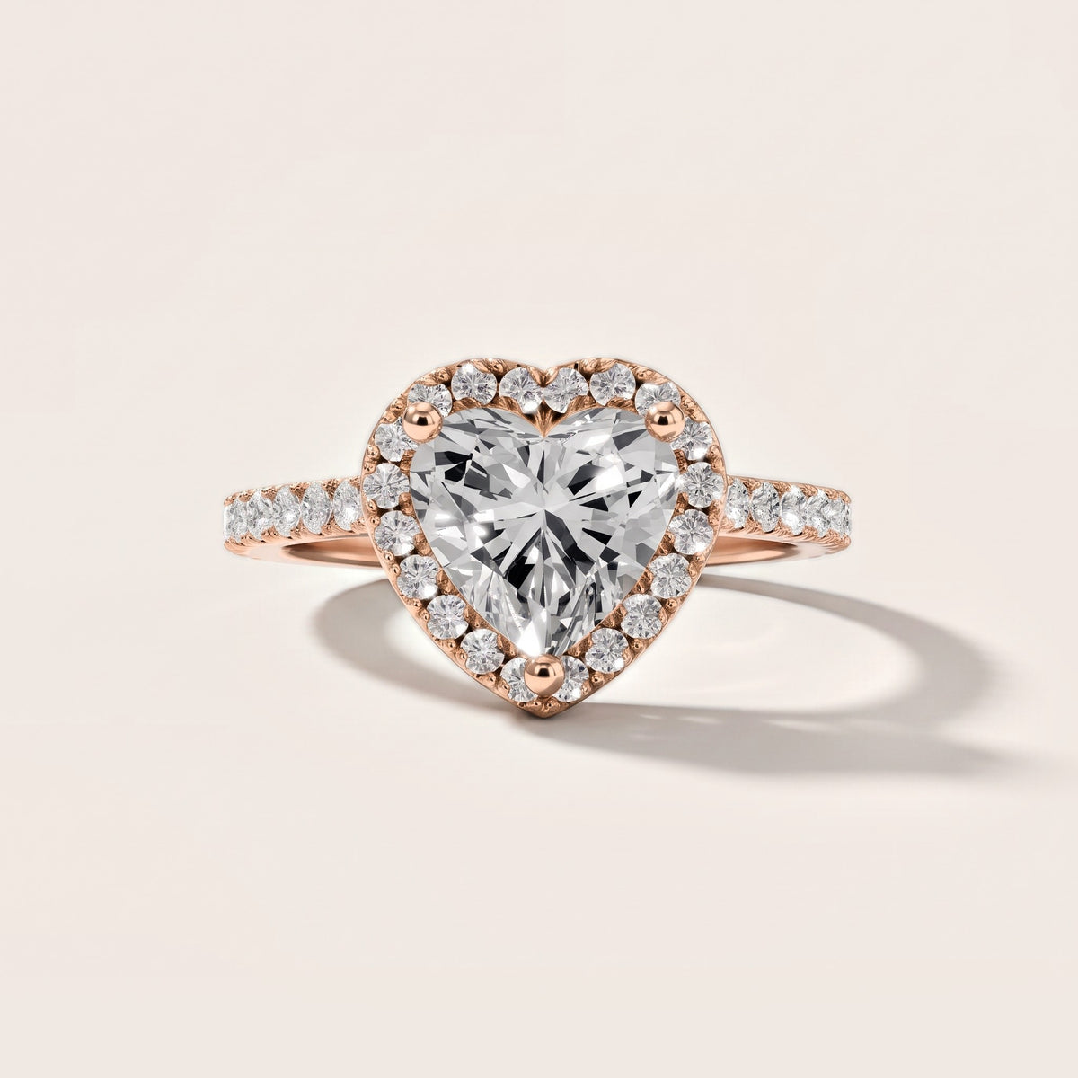 Sophie Halo Pavé Heart Diamond Engagement Ring in Rose Gold [studio-metal-20261024]