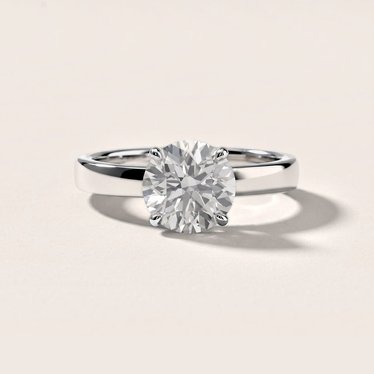 Lara Hidden Halo Round Diamond Engagement Ring in Silver [studio-metal-20261024]