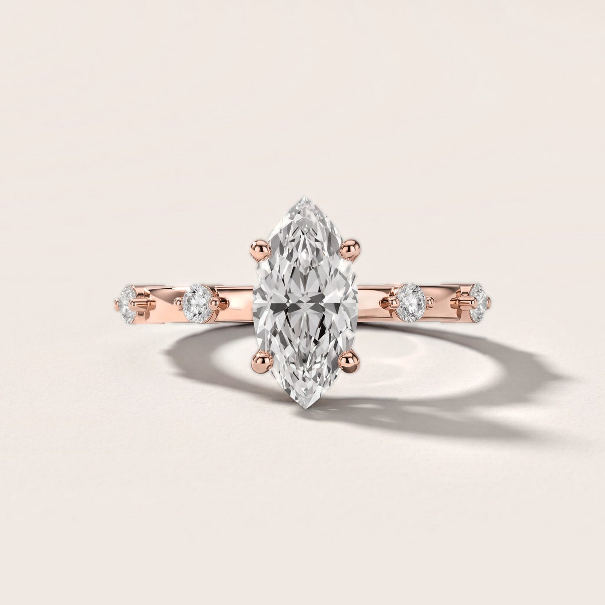Elena Radiance Solitaire Marquise Diamond Engagement Ring in Rose Gold [studio-metal-20261024]