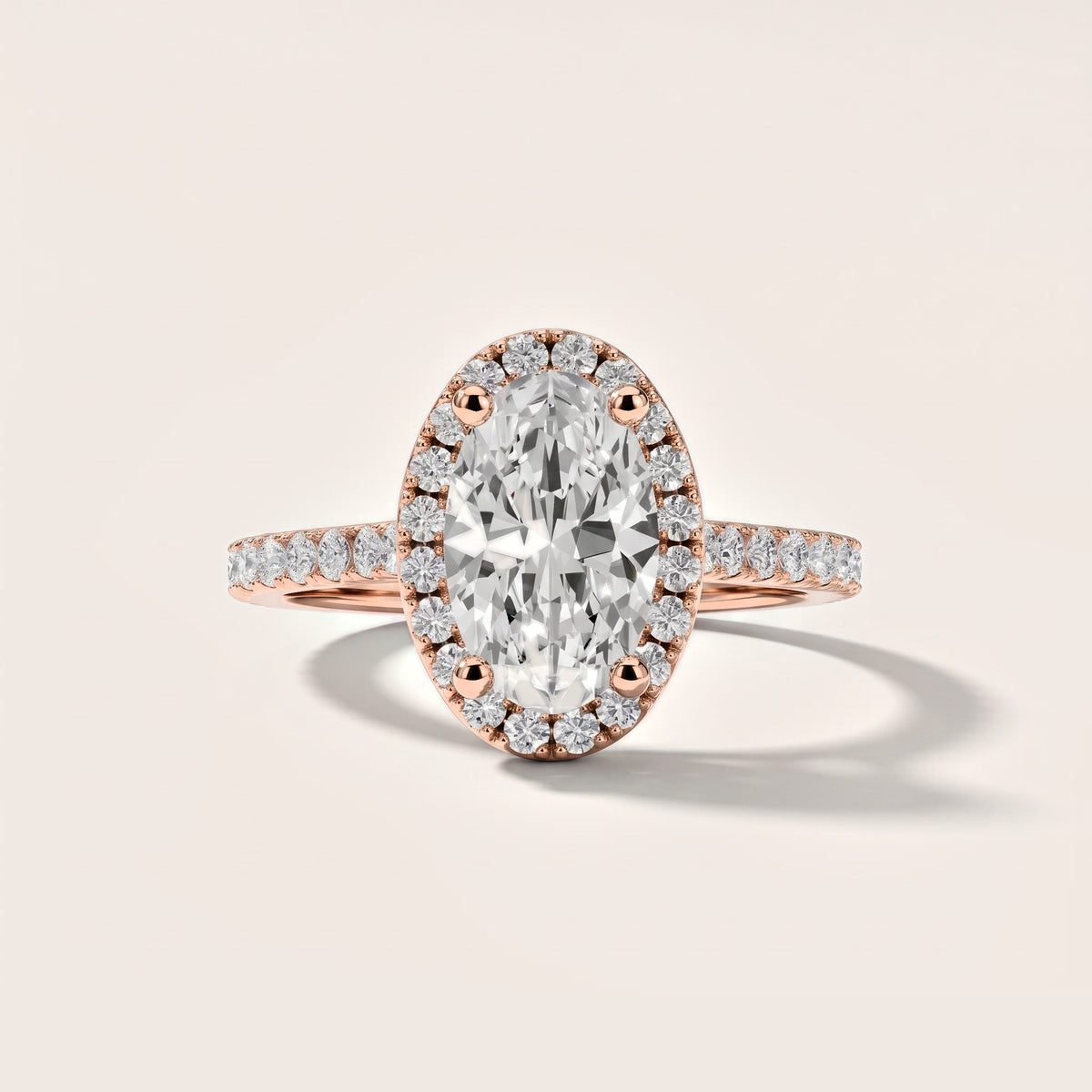 Sophie Halo Pavé Oval Diamond Engagement Ring in Rose Gold [studio-metal-20261024]