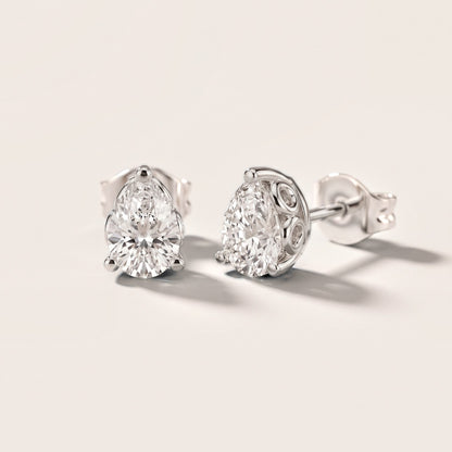 The Ivy Pear Diamond Earrings in White Gold [studio-metal-20261024]