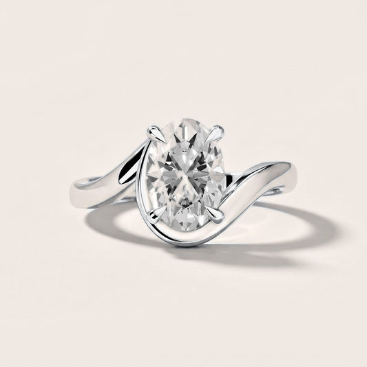 Margaux Bypass Solitaire Oval Diamond Engagement Ring in White Gold [studio-metal-20261024]