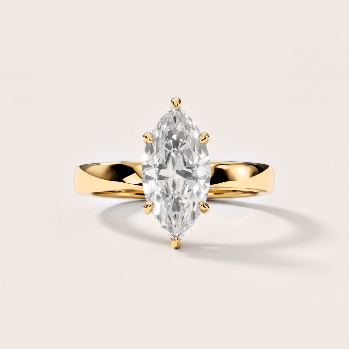 Lara Hidden Halo Marquise Diamond Engagement Ring in Yellow Gold [studio-metal-20261024]