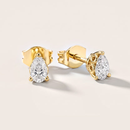 The Elodie Pear Diamond Earrings in Yellow Gold [studio-metal-20261024]