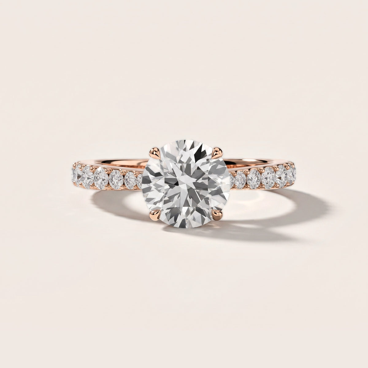 Gia Hidden Halo Pavé Round Diamond Engagement Ring in Rose Gold [studio-metal-20261024]