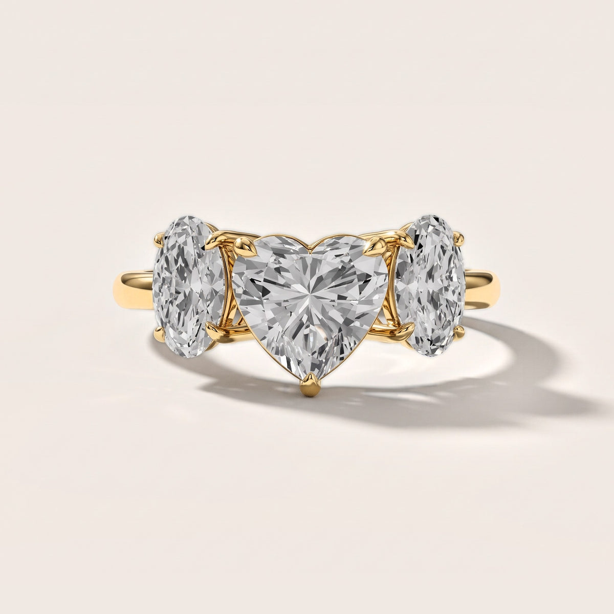 Lila Three-Stone Heart Diamond Engagement Ring in Yellow Gold [studio-metal-20261024]