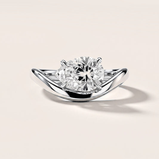 Katherine East-West Bypass Pear Diamond Engagement Ring in White Gold [studio-metal-20261024]