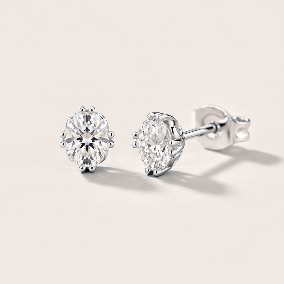 The Siena Oval Diamond Earrings in Platinum [studio-metal-20261024]