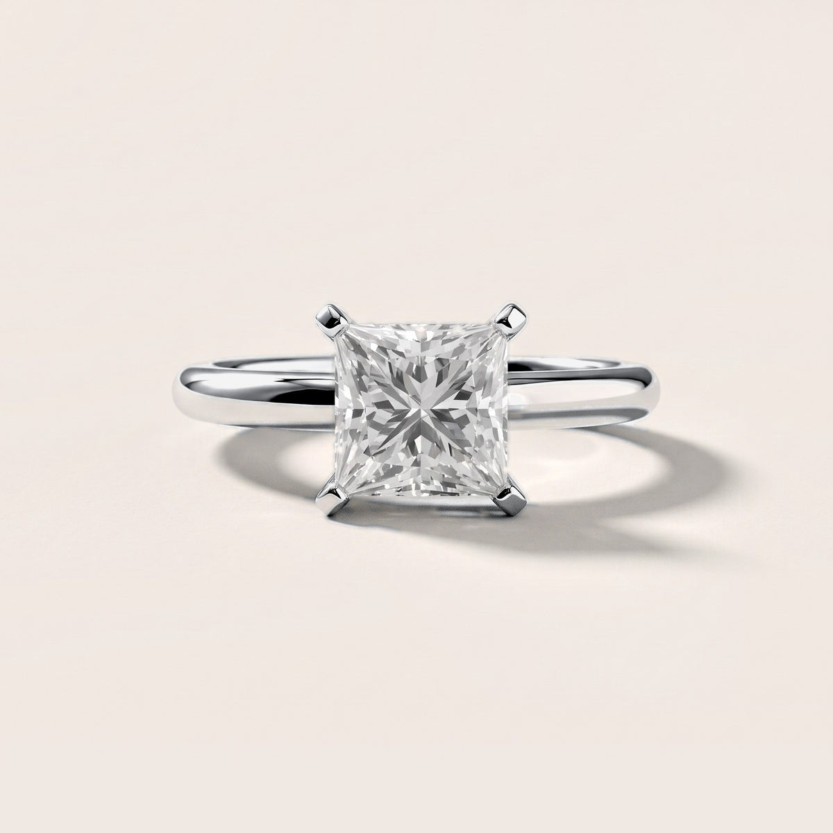 Elena Solitaire Princess Diamond Engagement Ring in Platinum [studio-metal-20261024]