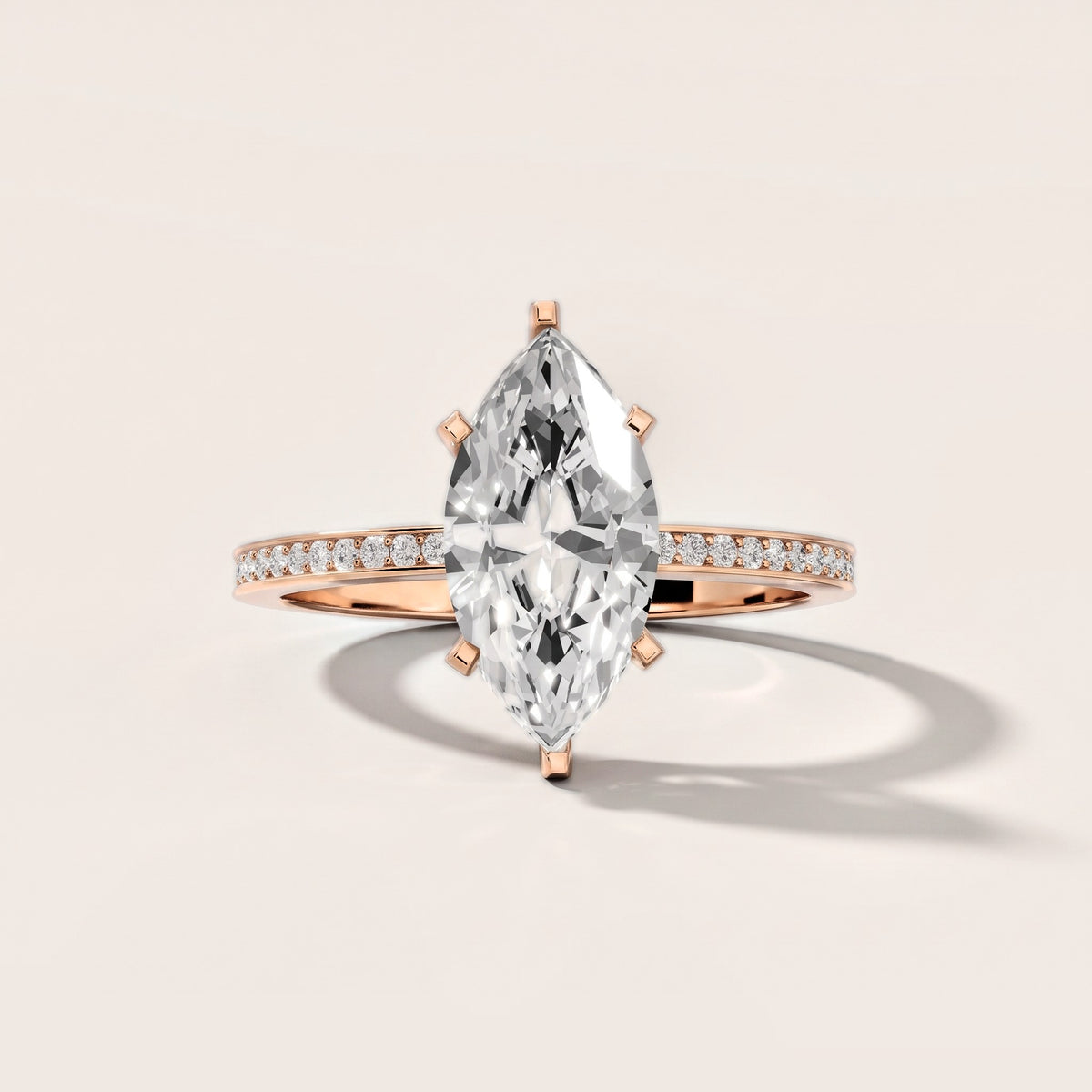 Naia Hidden Halo Marquise Diamond Engagement Ring in Rose Gold [studio-metal-20261024]