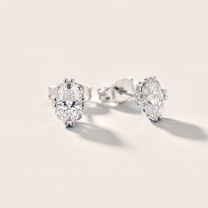 The Aurelia Oval Diamond Earrings in White Gold [studio-metal-20261024]