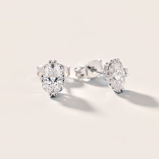The Aurelia Oval Diamond Earrings in White Gold [studio-metal-20261024]