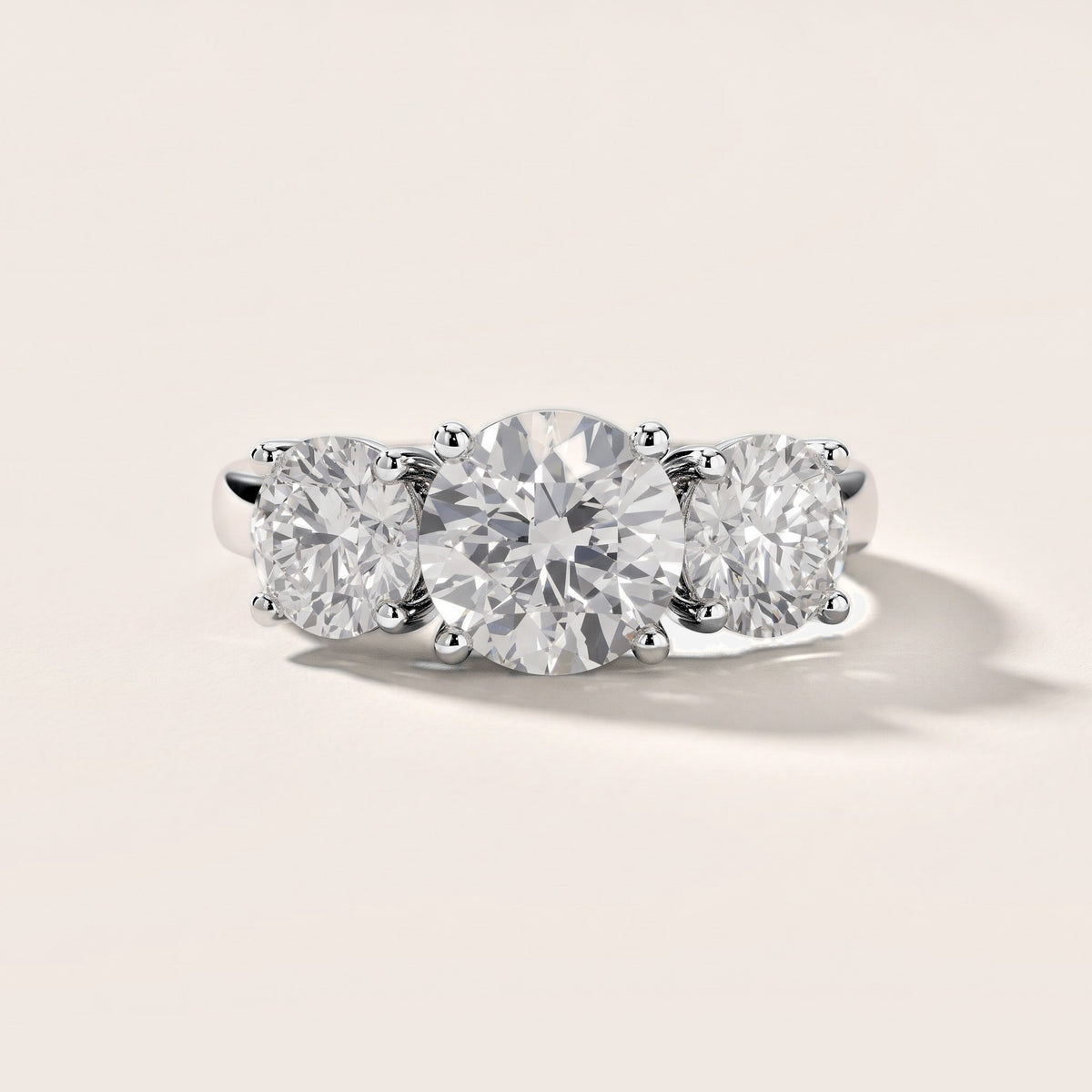 Esme Three-Stone Tapered Round Diamond Engagement Ring in Platinum [studio-metal-20261024]