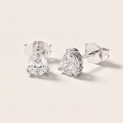 Crystal Drop Pear Diamond Earrings in Silver [studio-metal-20261024]