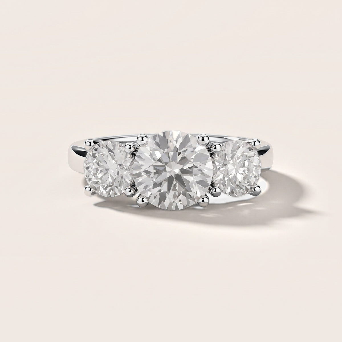 Callie Three-Stone Trellis Round Diamond Engagement Ring in Silver [studio-metal-20261024]