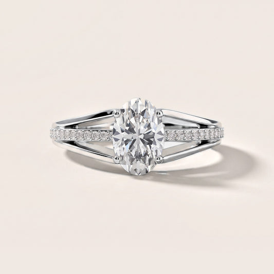Lucinda Split Shank Oval Diamond Engagement Ring in White Gold [studio-metal-20261024]