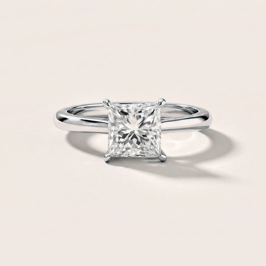 Kalia Knife Edge Solitaire Princess Diamond Engagement Ring in White Gold [studio-metal-20261024]