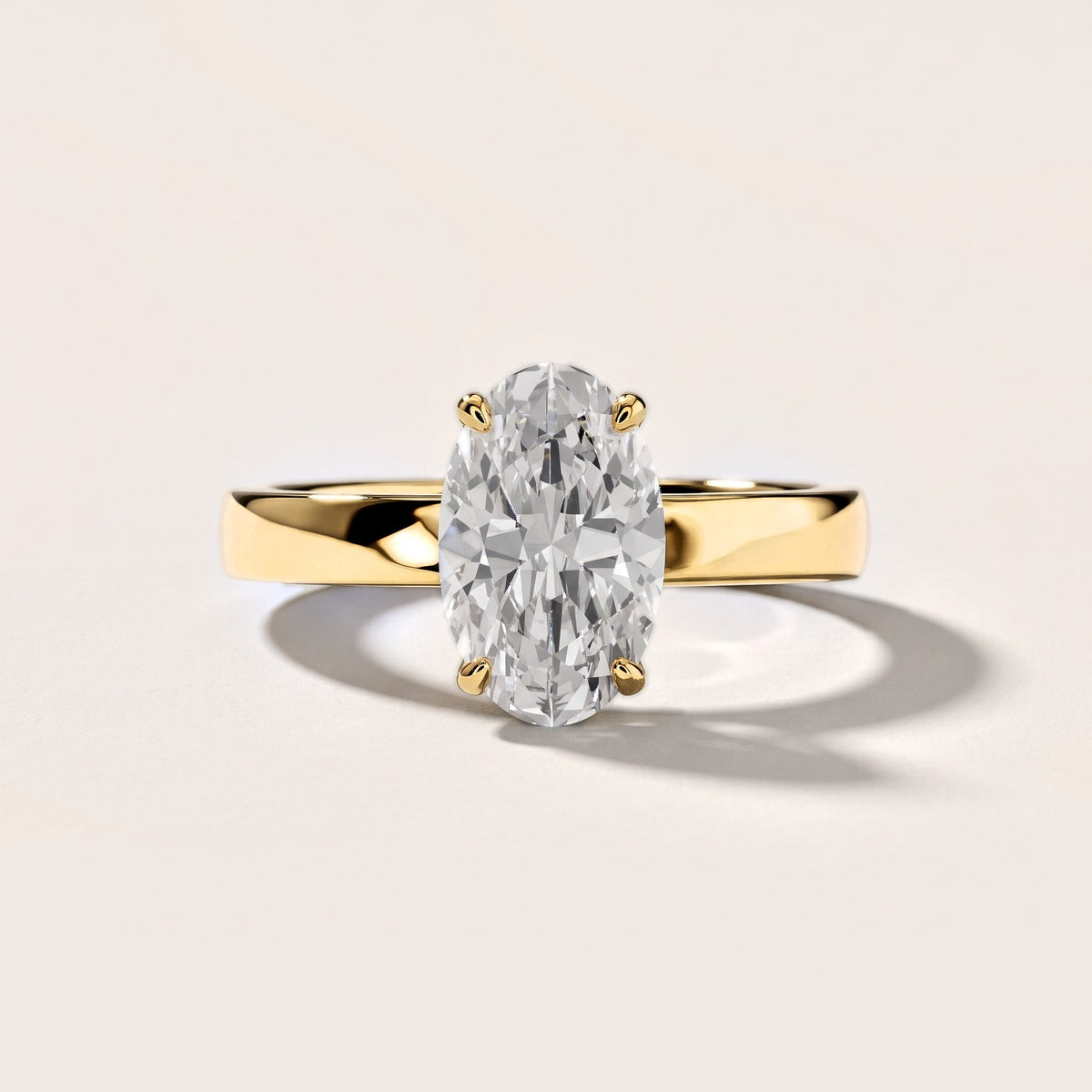 Lara Hidden Halo Oval Diamond Engagement Ring in Yellow Gold [studio-metal-20261024]