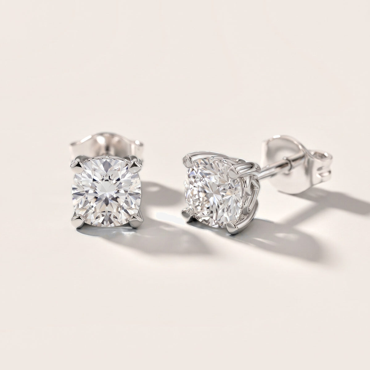 The Amour Cushion Diamond Earrings in Platinum [studio-metal-20261024]