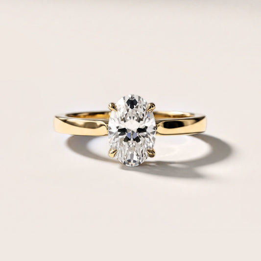 Isabella Bloom Solitaire Oval Diamond Engagement Ring in Yellow Gold [studio-metal-20261024]