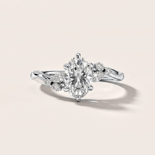 Joanna Milgrain Twist Oval Diamond Engagement Ring in Platinum [studio-metal-20261024]