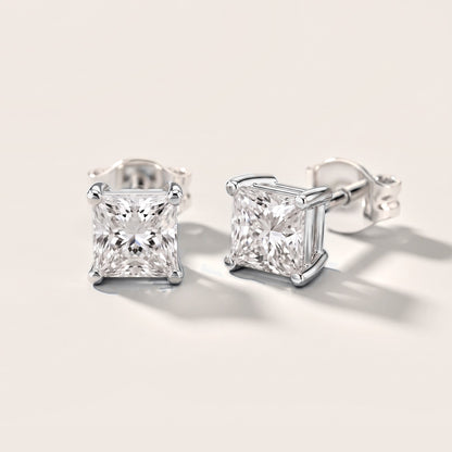 The Novo Princess Diamond Earrings in Platinum [studio-metal-20261024]