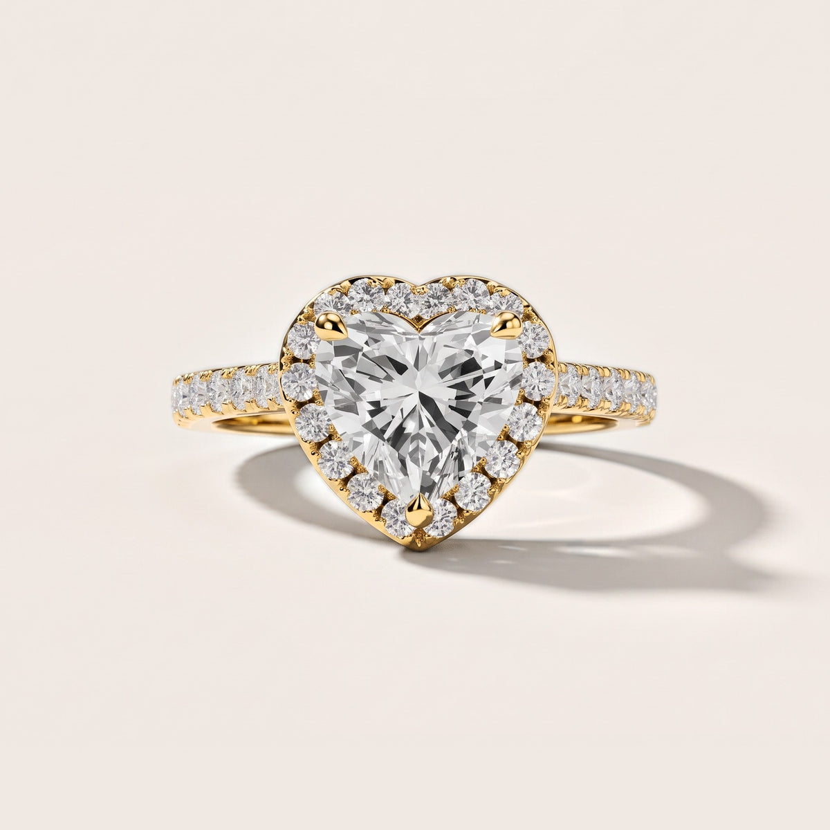 Amara Halo Claw Prong Heart Diamond Engagement Ring in Yellow Gold [studio-metal-20261024]