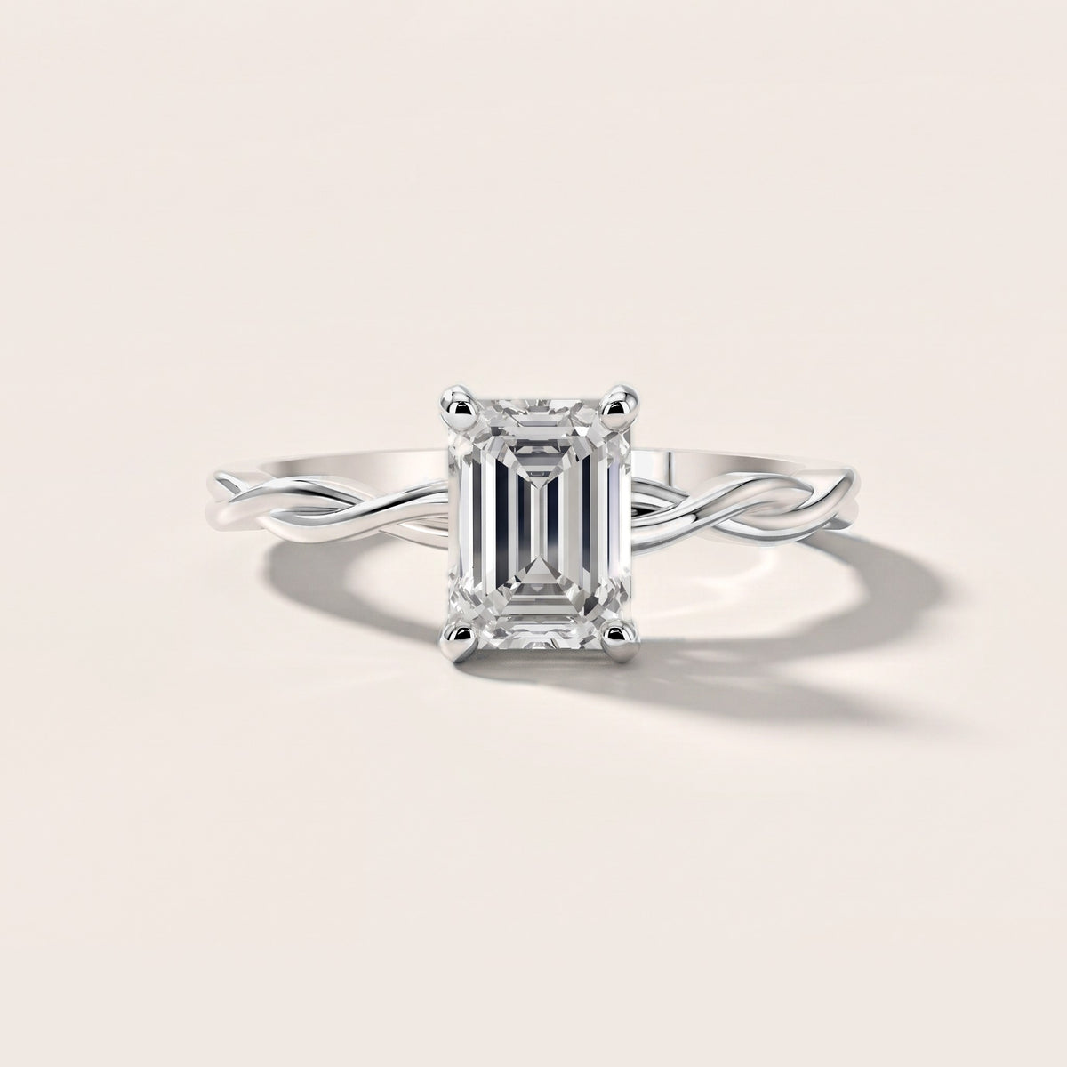 Iris Twist Emerald Diamond Engagement Ring in Platinum [studio-metal-20261024]