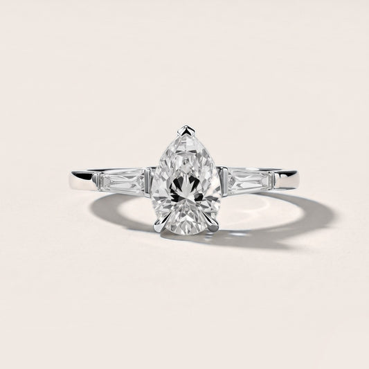 Winnie Three-Stone Pear Diamond Engagement Ring in White Gold [studio-metal-20261024]