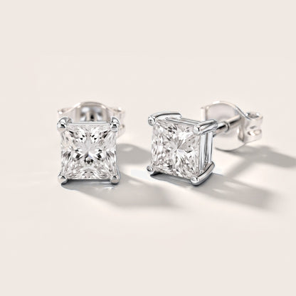 The Novo Princess Diamond Earrings in Silver [studio-metal-20261024]