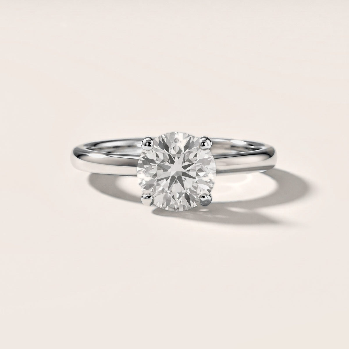 Charlotte Charm Solitaire Round Diamond Engagement Ring in White Gold [studio-metal-20261024]