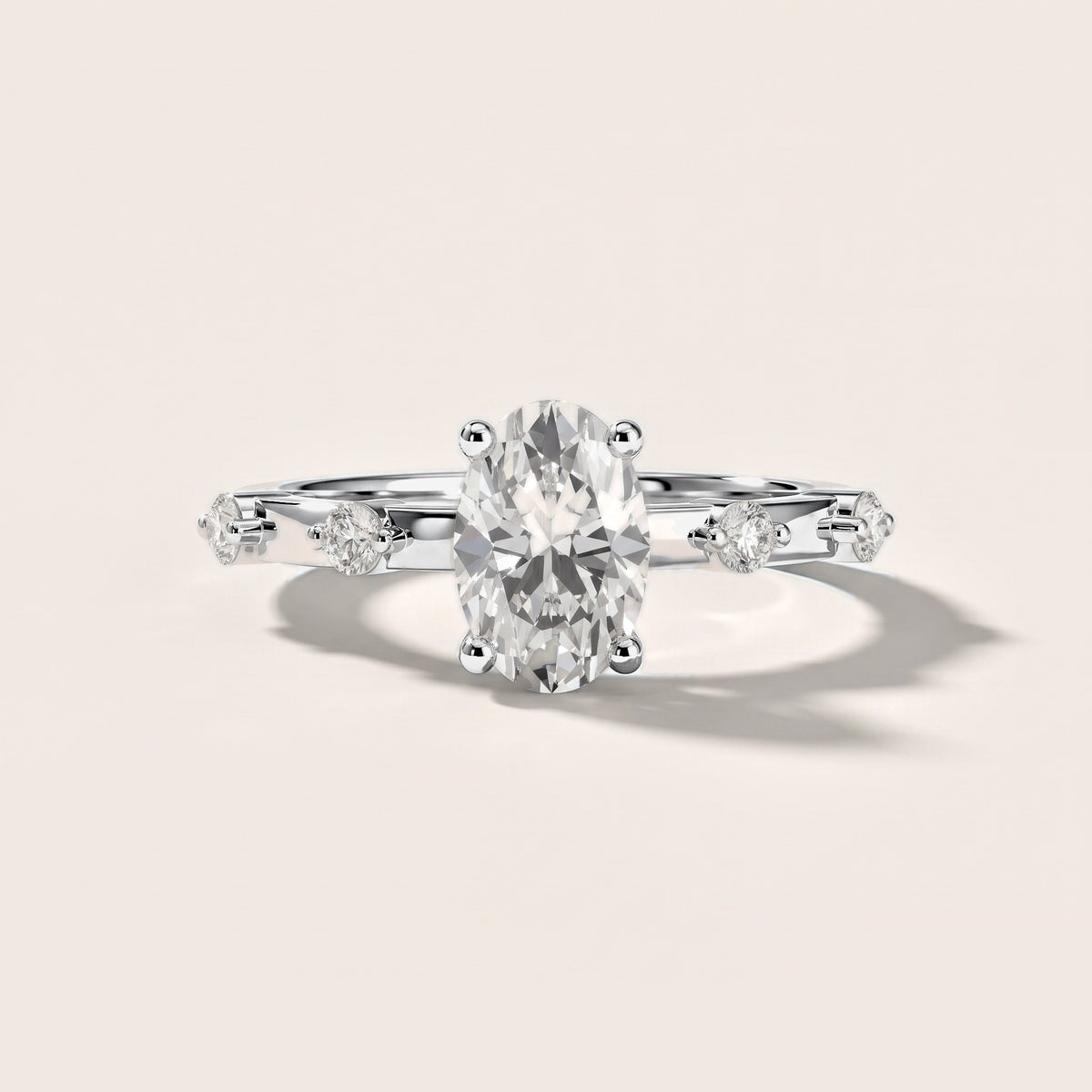 Elena Radiance Oval Diamond Engagement Ring in Silver [studio-metal-20261024]