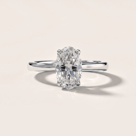 Mena Hidden Halo Oval Diamond Engagement Ring in Platinum [studio-metal-20261024]
