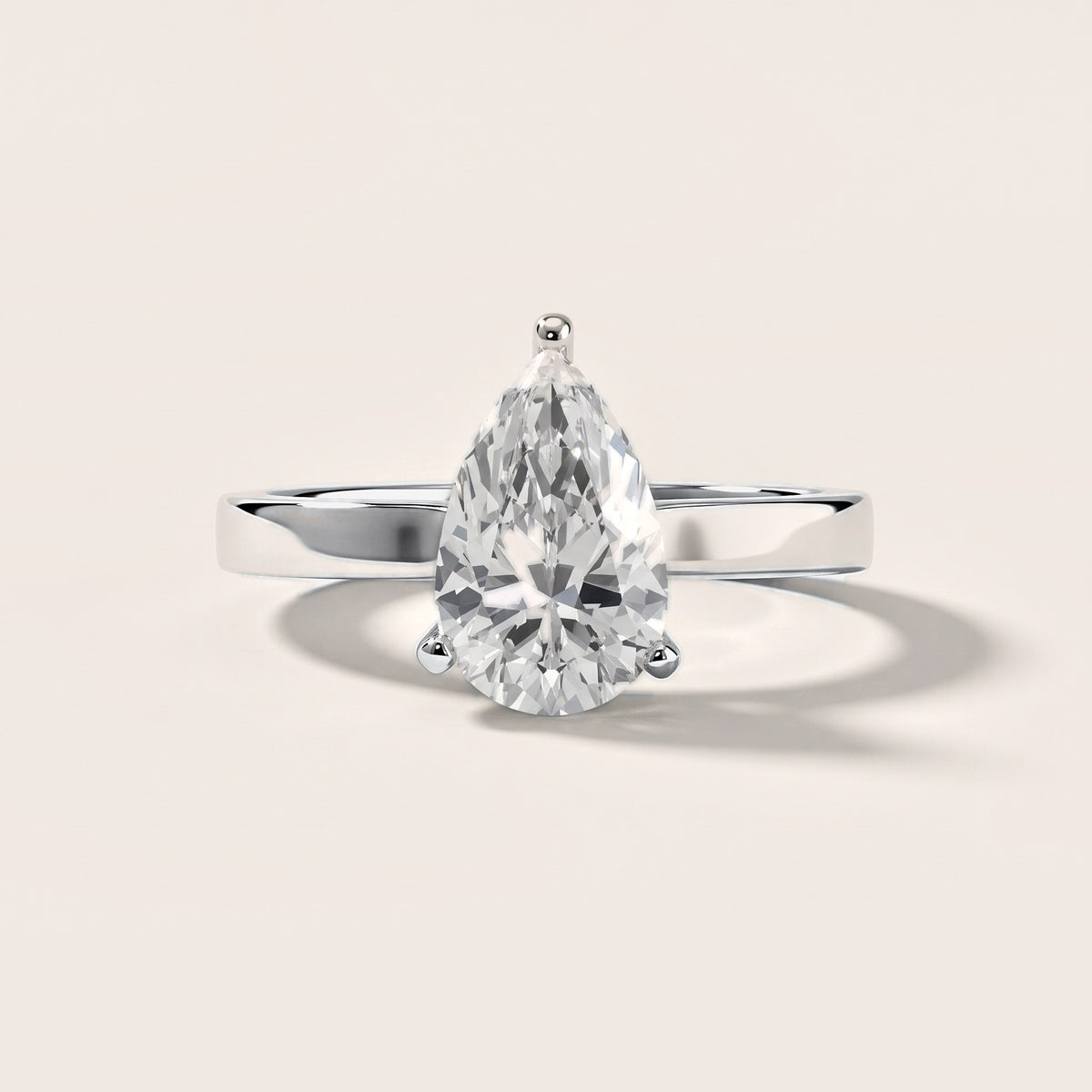 Delia Solitaire Pear Diamond Engagement Ring in Platinum [studio-metal-20261024]