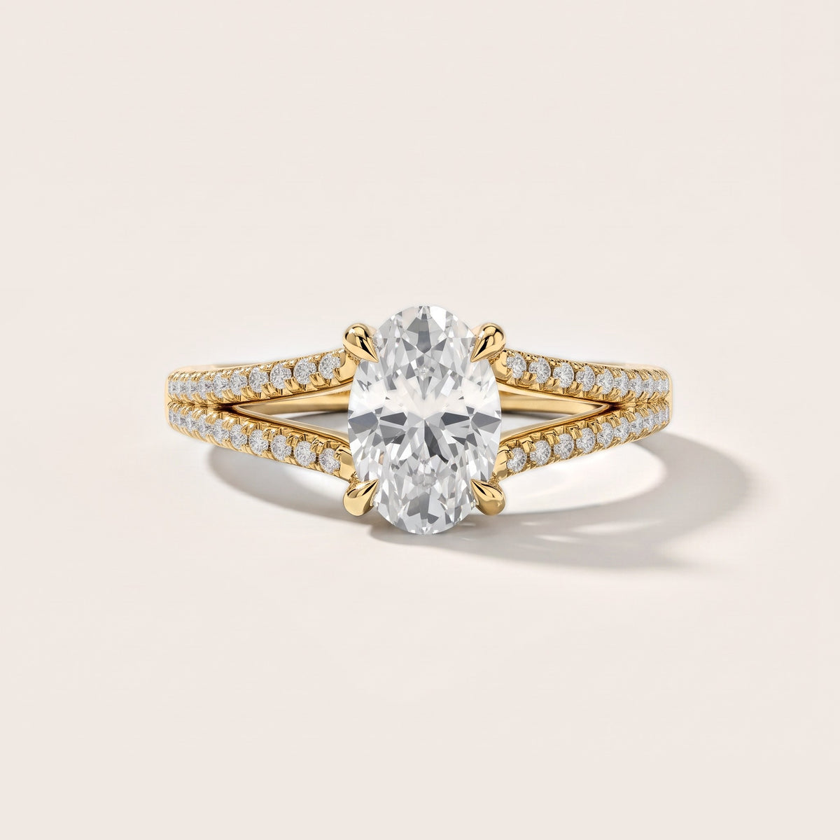 Eternal Embrace Solitaire Oval Diamond Engagement Ring in Yellow Gold [studio-metal-20261024]