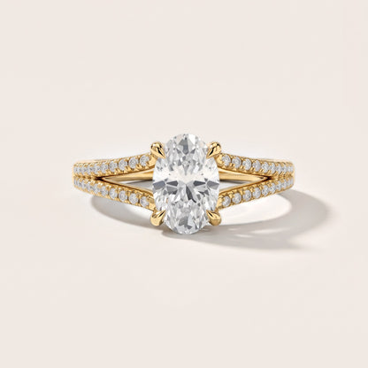 Eternal Embrace Solitaire Oval Diamond Engagement Ring in Yellow Gold [studio-metal-20261024]
