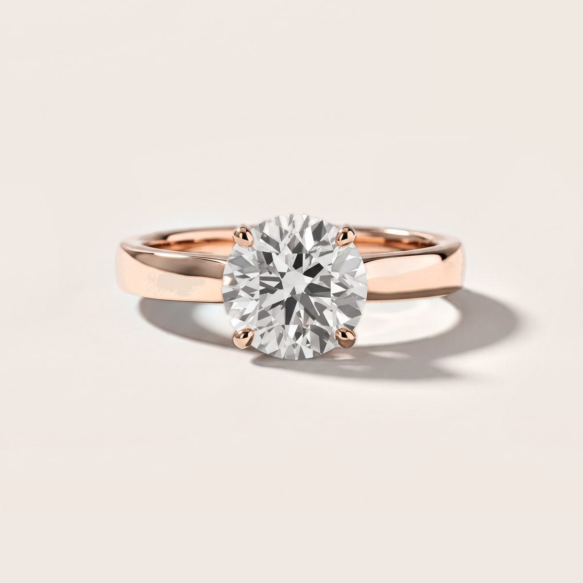Lara Hidden Halo Round Diamond Engagement Ring in Rose Gold [studio-metal-20261024]