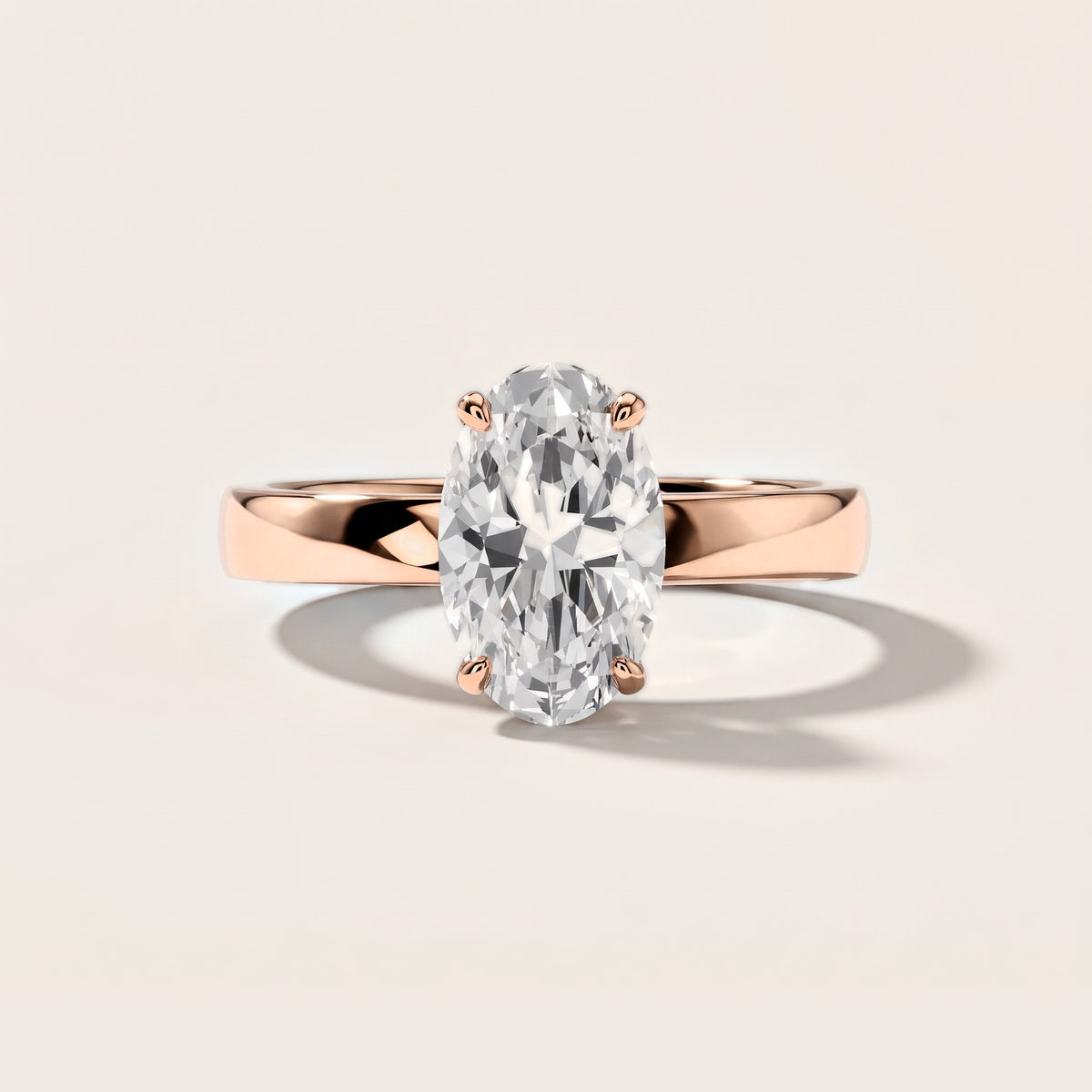 Lara Hidden Halo Oval Diamond Engagement Ring in Rose Gold [studio-metal-20261024]