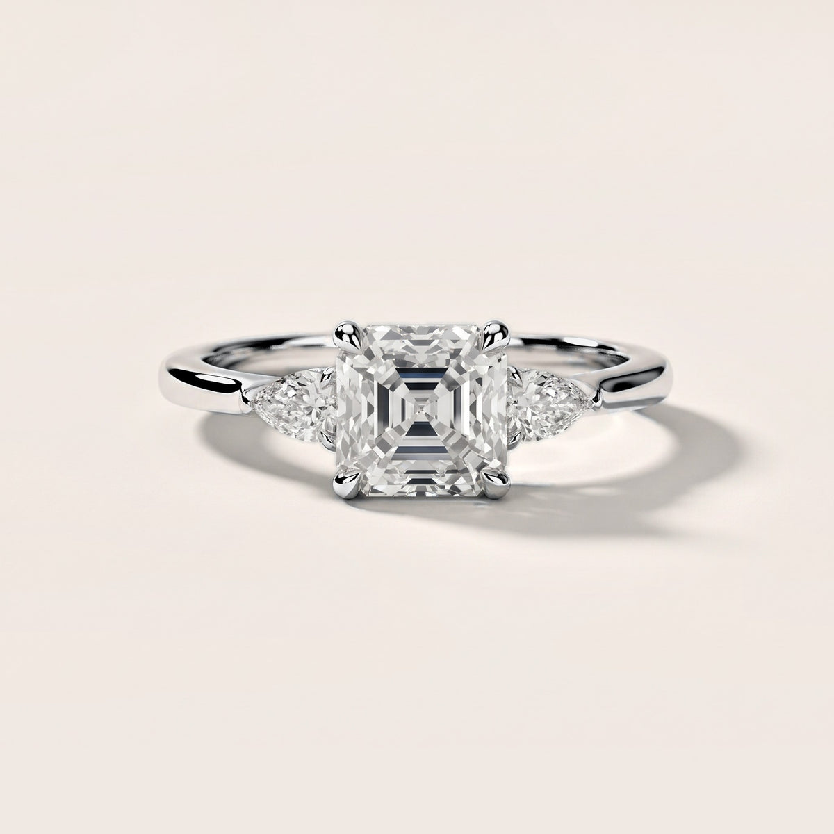 Leila Three-Stone Asscher Diamond Engagement Ring in Platinum [studio-metal-20261024]